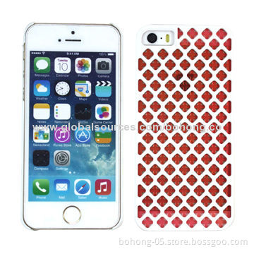 PC Cases for iPhone 5S, Inner Transparent PC + Otter Rubber PC Case with Honey PatternNew